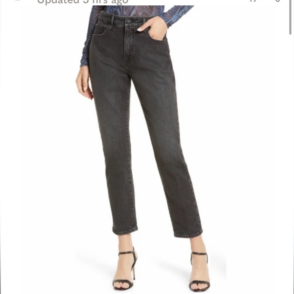 NEW Good American Good Classic High Waist Ankle Slim Jeans